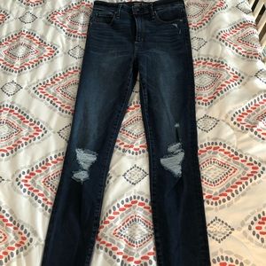 High rise super skinny jeans